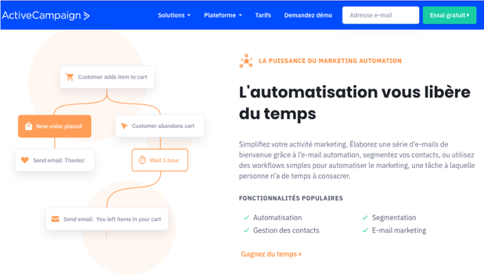 outil marketing automation active campaign