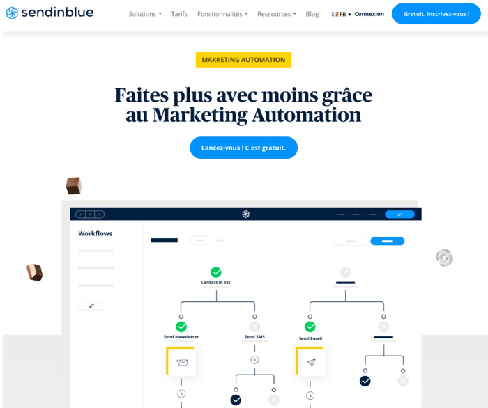 outil marketing automation outil sendinblue