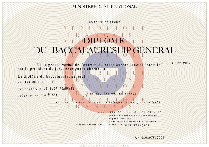 Réussite de Startup & SaaS : Slip Français - Diplôme du Bac