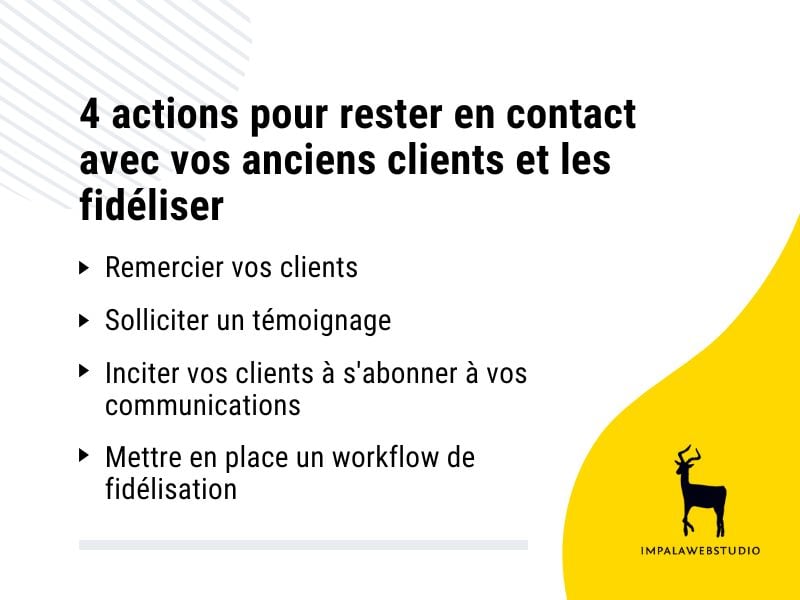 fideliser clients