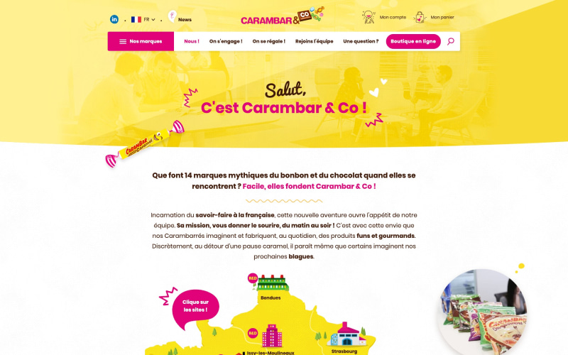 Carambar & Co - Aperçu page qui sommes-nous
