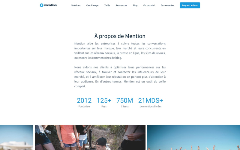 Mention - Aperçu page Qui sommes-nous