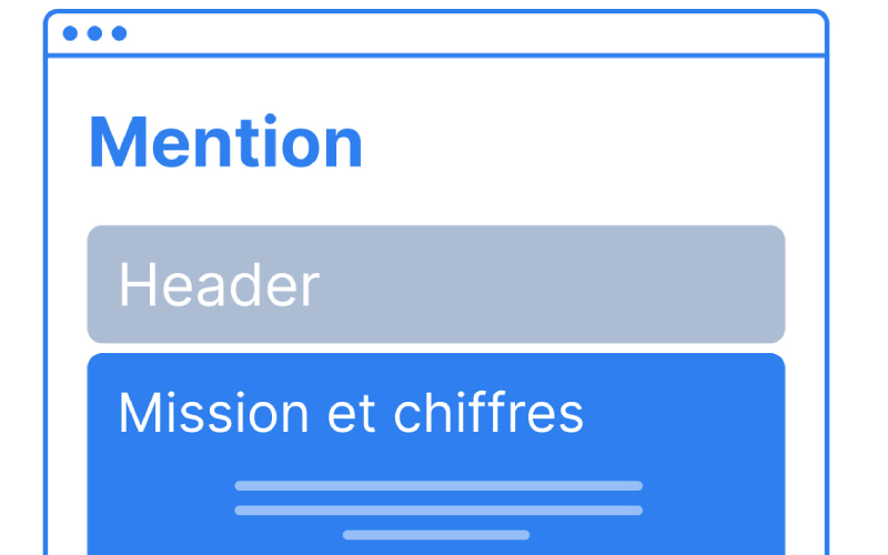 Mention - Aperçu wireframe page Qui sommes-nous