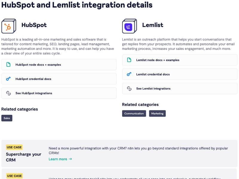 integration-lemlist-hubspot-n8n