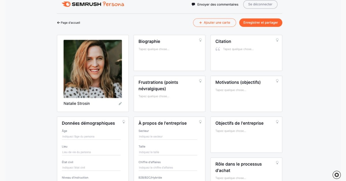 8 templates de personas marketing à connaitre