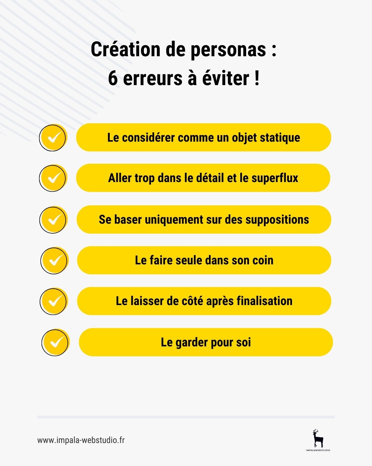 6 erreurs à éviter en créant son persona marketing