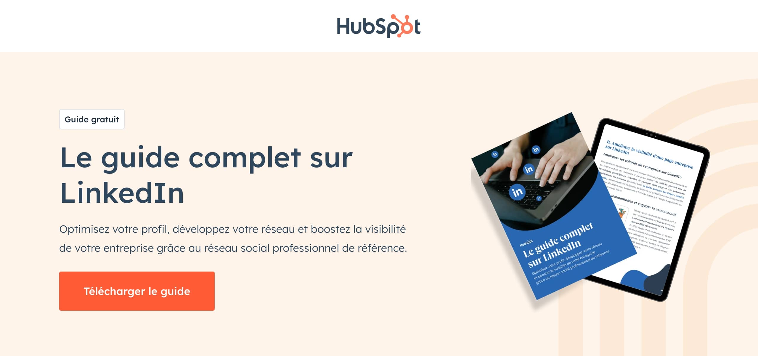 landing page hubspot