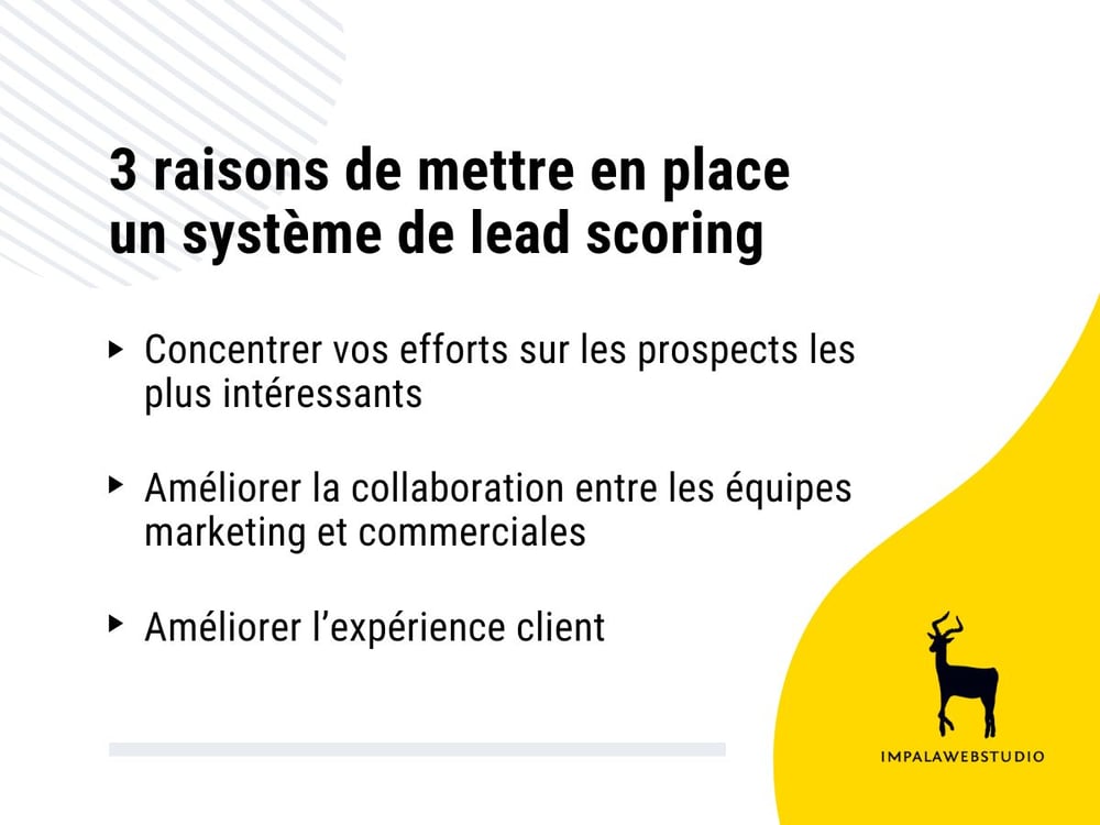 avantages lead scoring